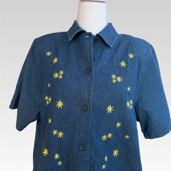 BonWorth Blue Denim Top - Picture 3 of 8